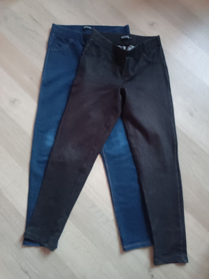 Leggings bleu/noir