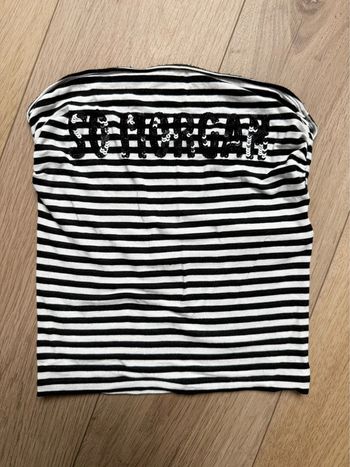 Top bandeau Morgan noir et blanc en XS