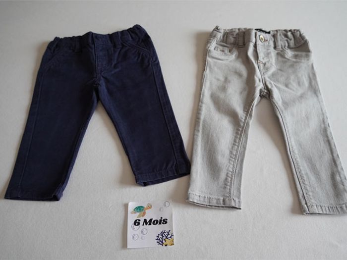 Lot 6 mois : 7 Pantalons + 1 Haut - photo numéro 3
