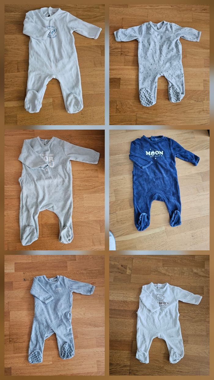 Lot de 6 pyjamas taille 9M