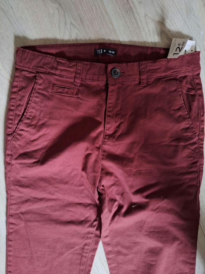 Pantalon bordeaux garçon 14 ans z - photo numéro 2