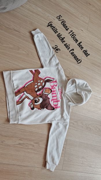 Pull Bambi 5/6ans 116cm