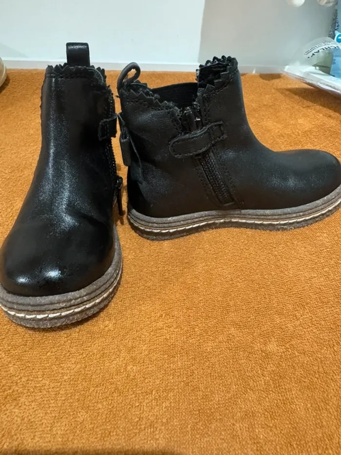 Bottines en cuir