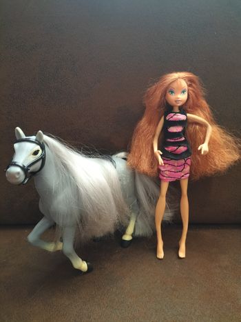 Poupée mannequin et son cheval