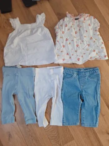 Lot 5 vêtements fille 6mois