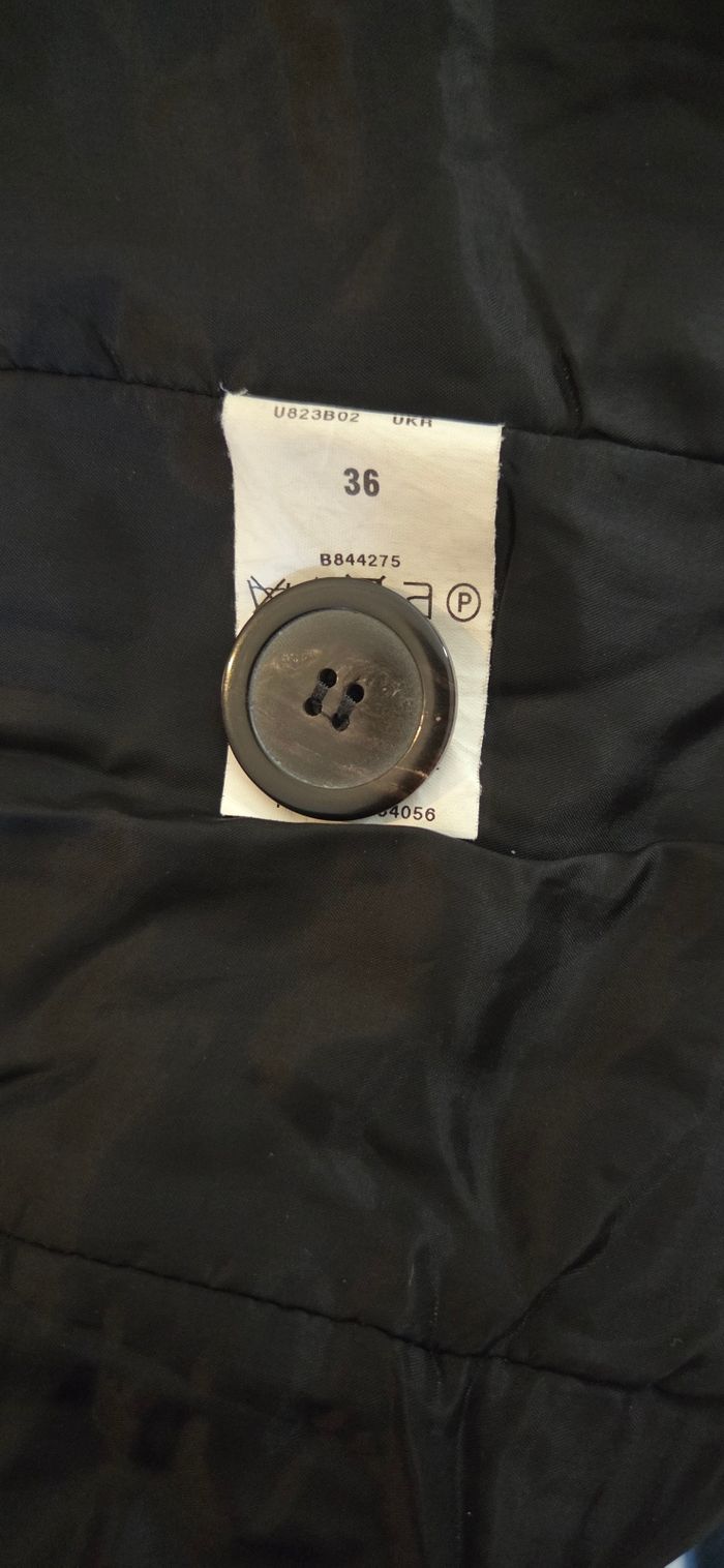 MANTEAU IKKS NOIR CEINTURÉ – LAINE – T36 – ÉLÉGANT & INTEMPOREL - photo numéro 5