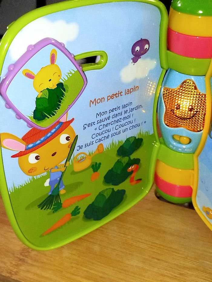 🎄 VTech Livre Interactif Do Ré Mi Super livre enchanté Bleu - photo numéro 2