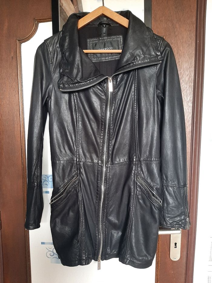 Veste 3/4 cuir noire