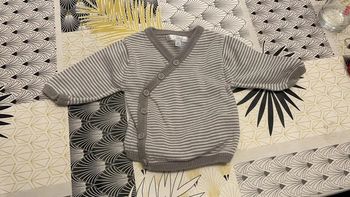 Gilet cache coeur mixte taille naissance