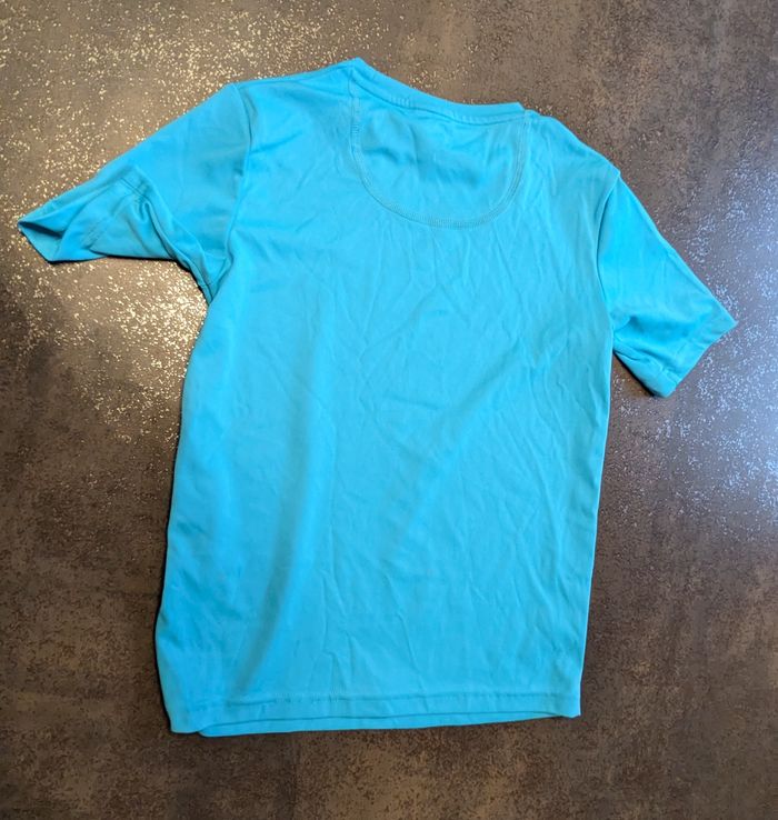 Tee shirt anti-UV junior Olaian 12 ans bleu - photo numéro 3