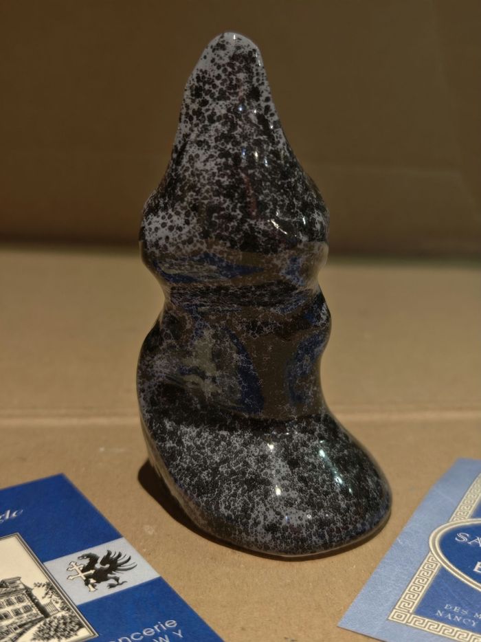 Oiseau noir et gris Saint Jean l'Aigle émaux de Longwy - photo numéro 6