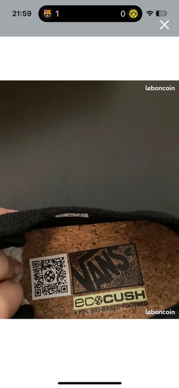 Vans baskets circle vee noir confortable taille 36 neuves dans leur boite - photo numéro 7