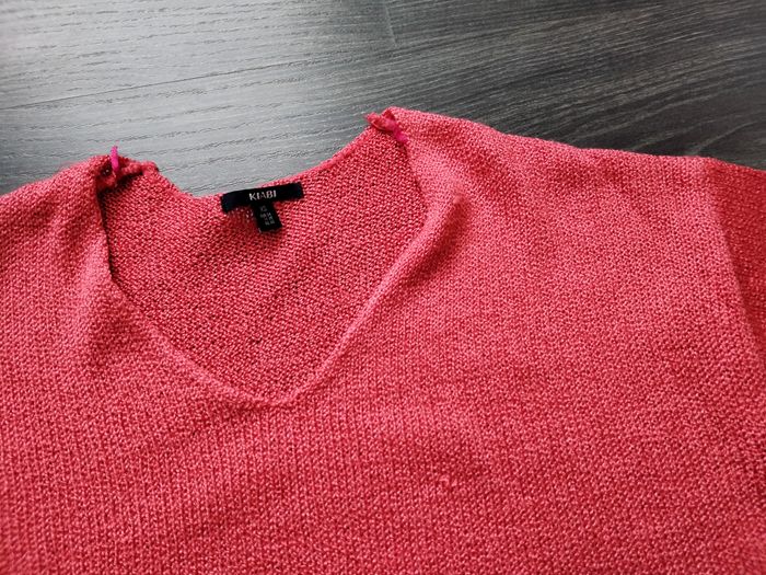 Pull fin orange XS 34 Kiabi - photo numéro 2