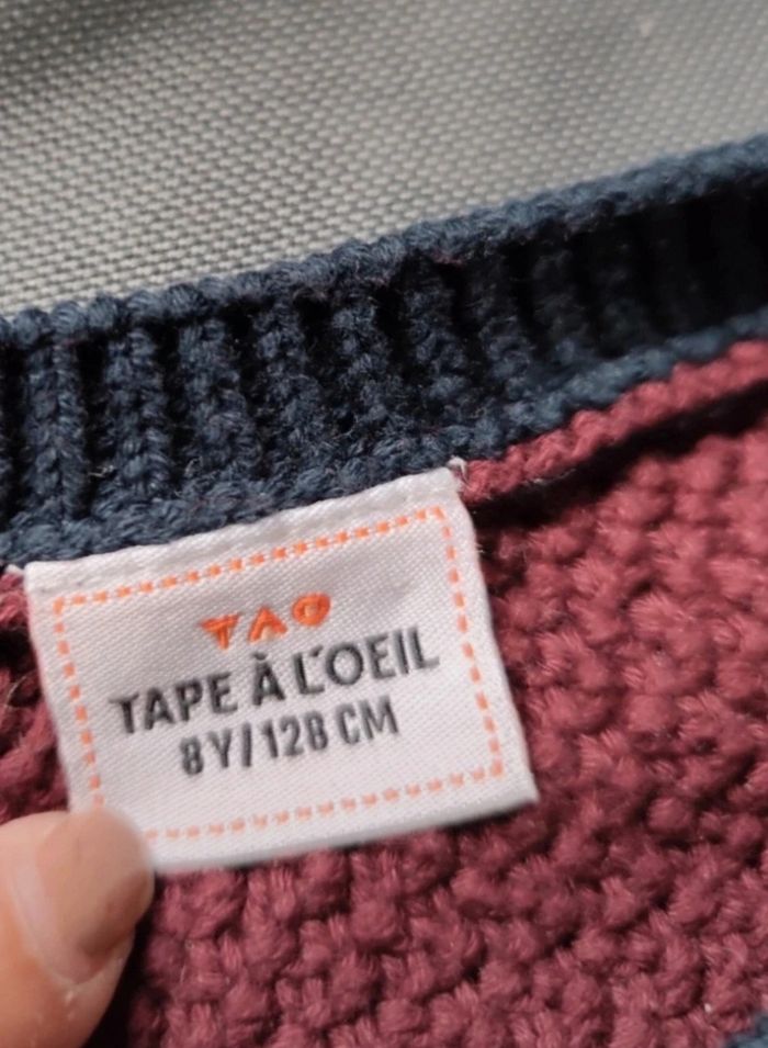 Pull torsadé bordeau - photo numéro 7