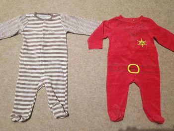 Lot de 2 pyjamas velours garçon 12mois