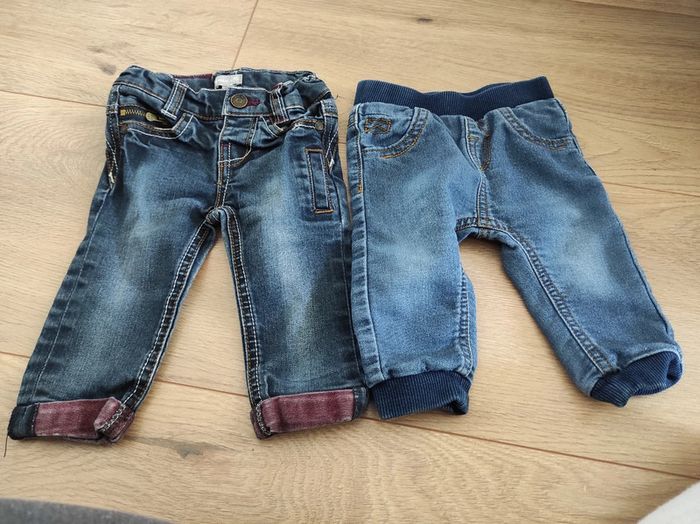 Lot de deux jeans 6 mois