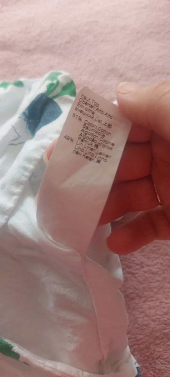 Haut manche courte bébé fille 12 mois - photo numéro 7