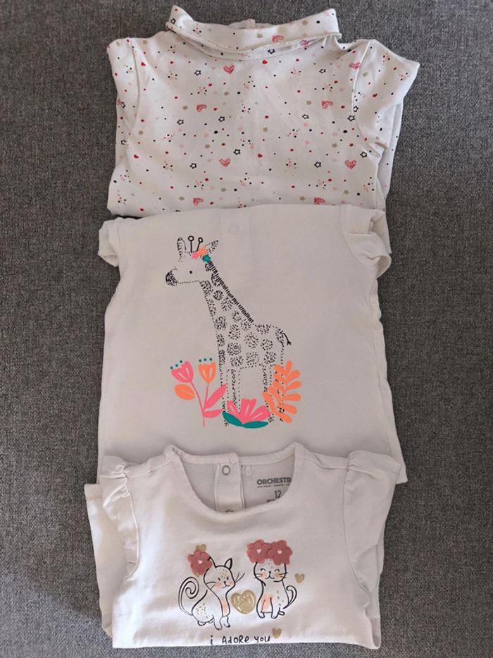 Lot de 3 tee-shirts à ML