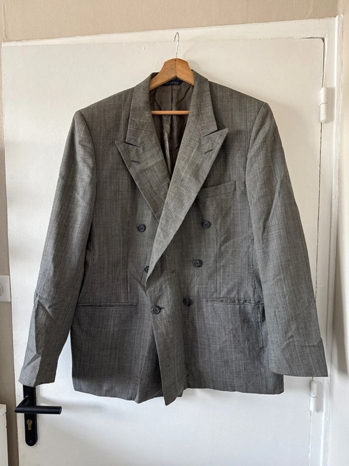 Veste blazer croisée Burberrys’ à carreaux – Taille L – Vintage