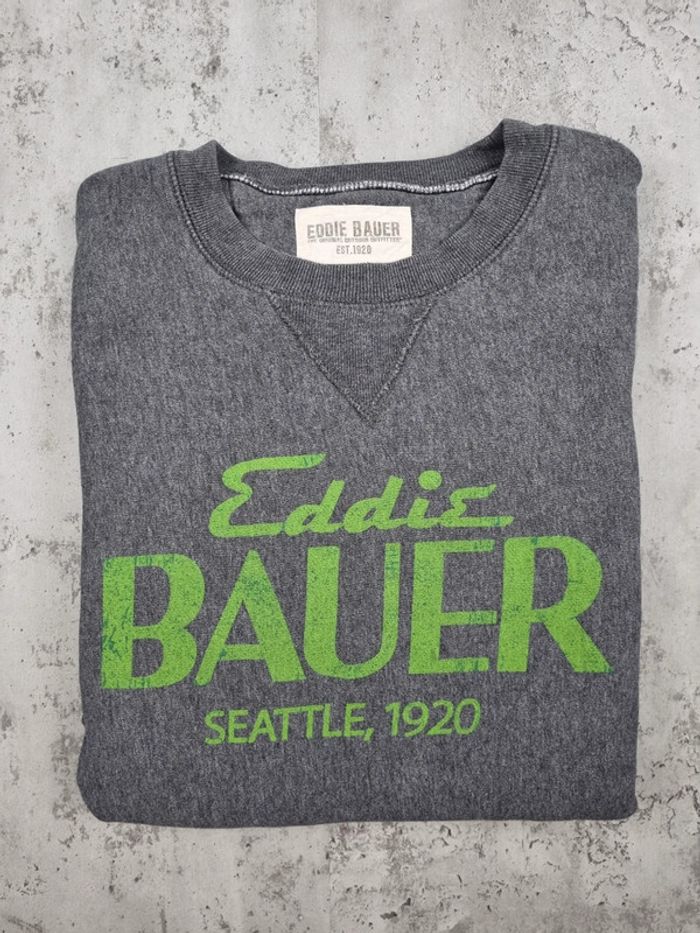 Sweat Eddie Bauer gris – Taille L Homme (mesures en photos) - photo numéro 2