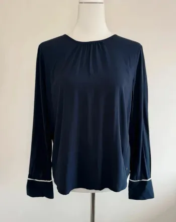 Magnifique blouse Tommy Hilfiger femme très légère marine taille S