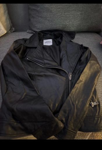 Veste similicuir noir