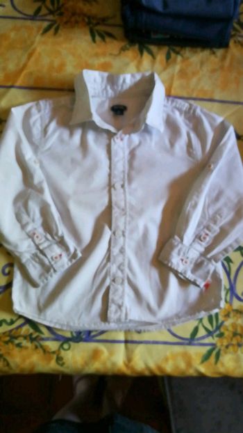 Chemise blanche 4 ans