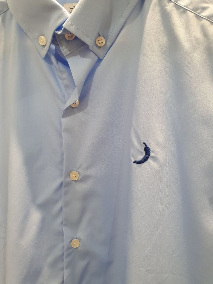 Chemise Roubaix bleu ciel/piment Taille L (taille petit) - photo numéro 2