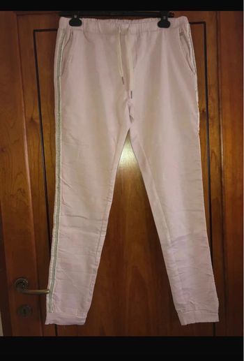 Pantalon rose poudré 40 Place du Jour