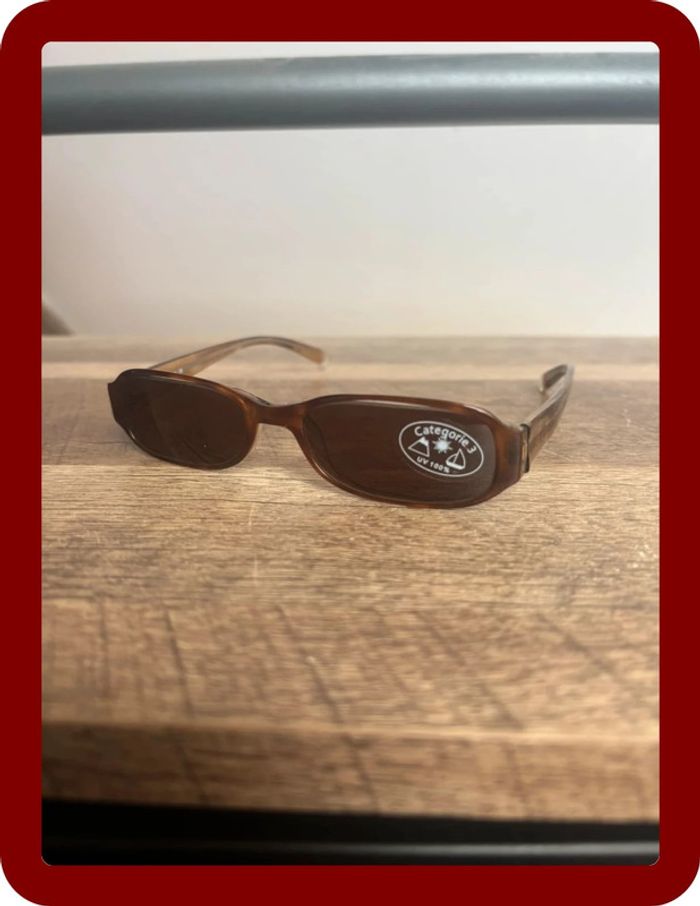 Lunette de soleil carré miu miu taille unique marron - photo numéro 2