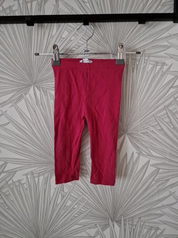 Leggings rose foncé ObaÏbi taille 12 mois