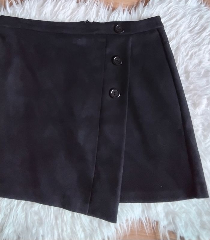 Jupe effet portefeuille noire - photo numéro 2