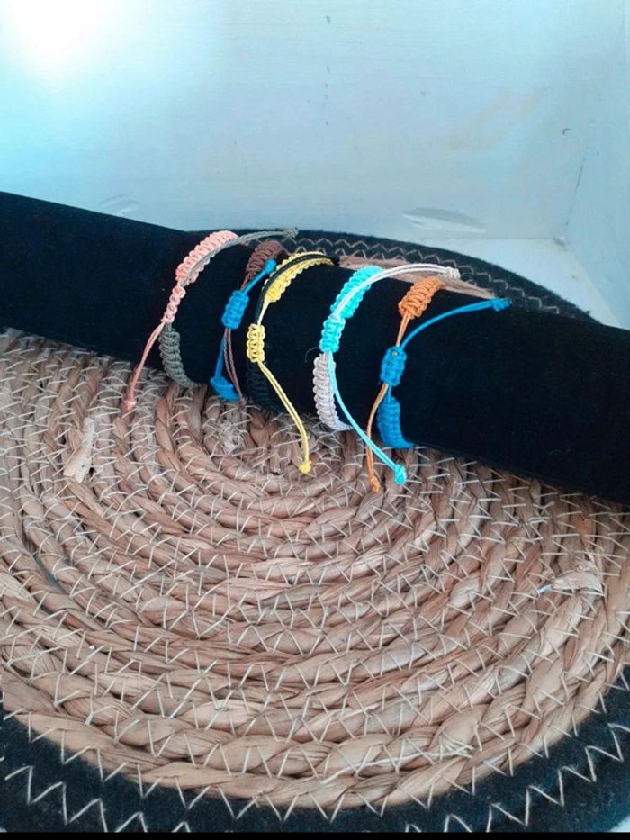 Bracelet  macramé infini  n°1 - photo numéro 2