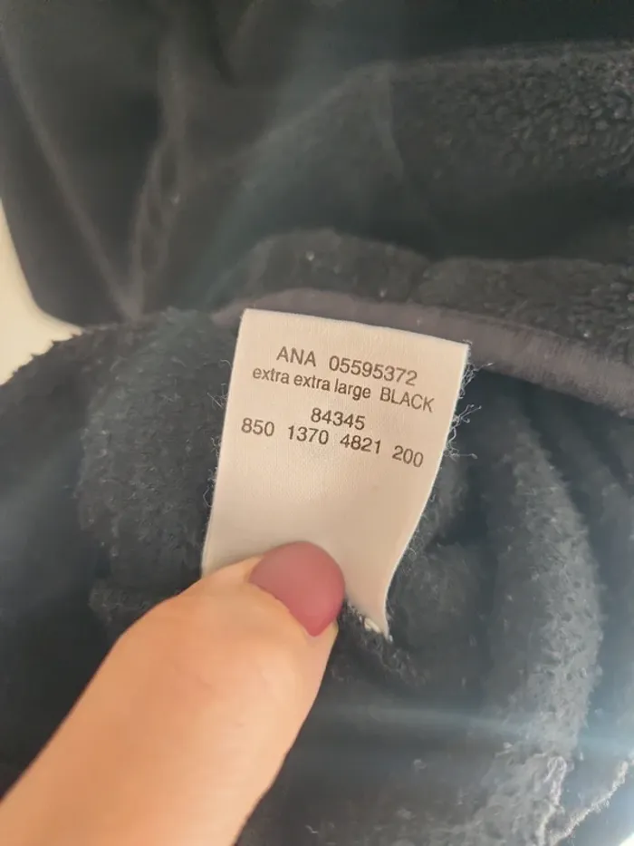 Veste polaire zippée noir George XXL - photo numéro 10