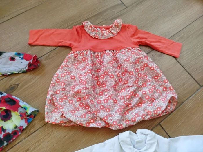 Robes longues manches bébé fille 12 mois - photo numéro 5