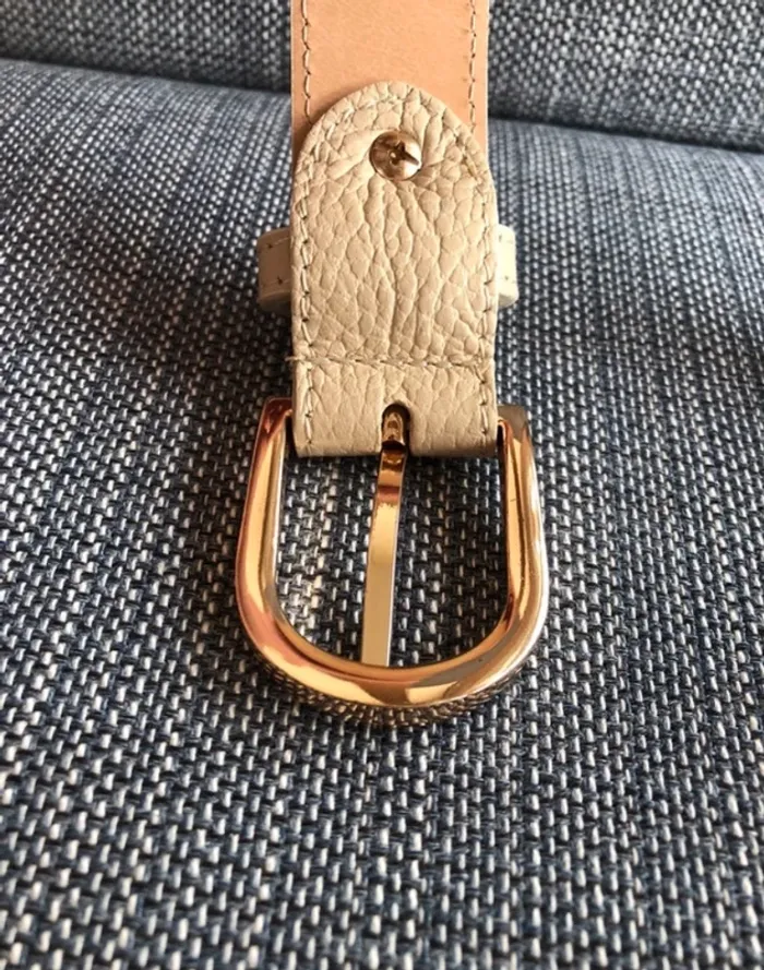 Ceinture femme cuir beige - photo numéro 2