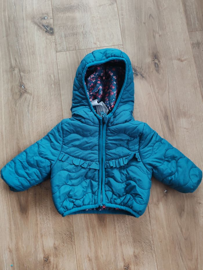Manteau bébé fille 3 mois réversible - photo numéro 2