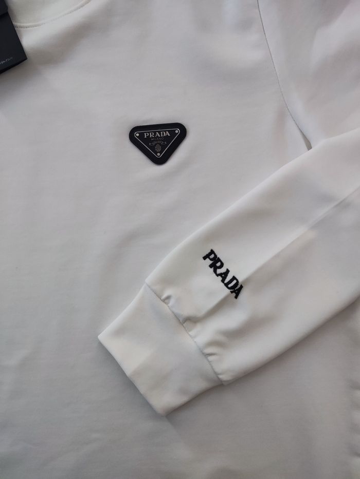 Sweat-shirt Prada blanc neuf taille S - photo numéro 3