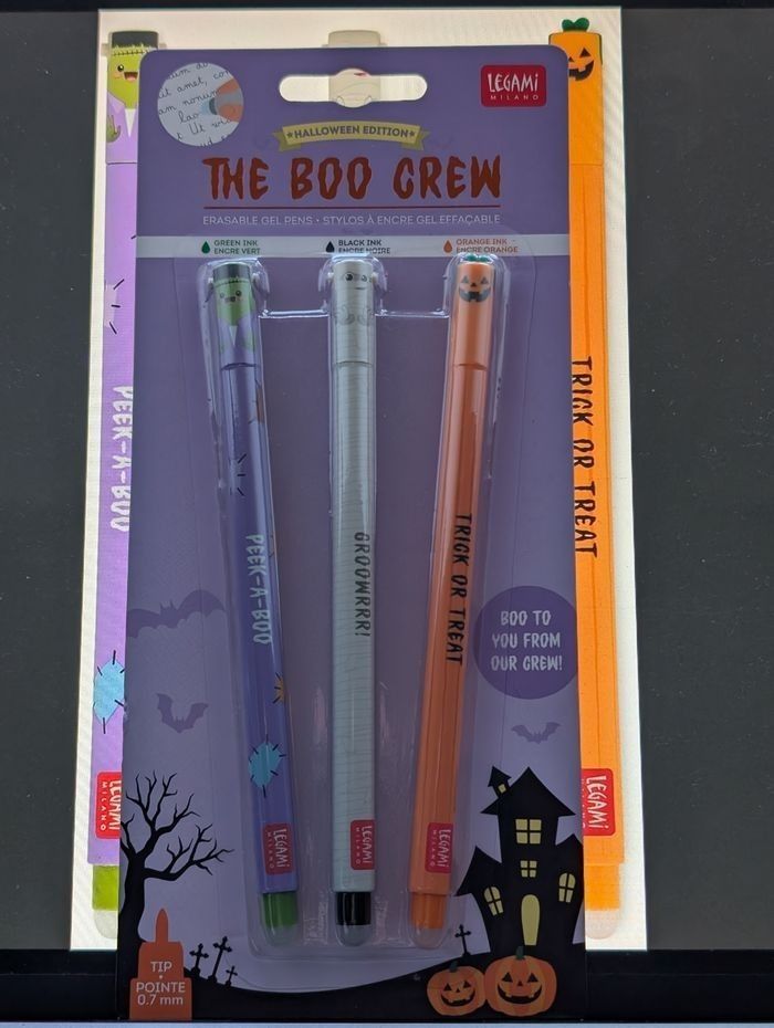 ⚰️🎃🧟 Stylos Effaçable Legami - Halloween 2023 🧟 🎃⚰️ *TRÈS RARE* - photo numéro 2
