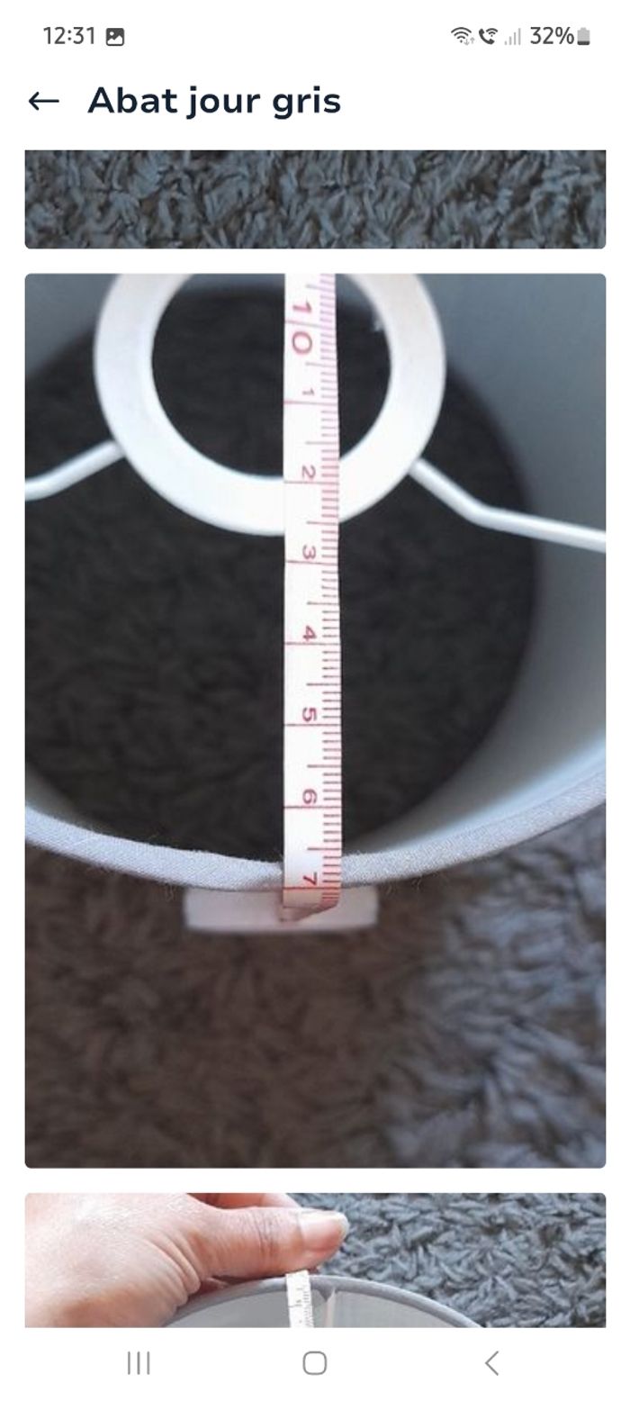 Abat-jour gris - photo numéro 8