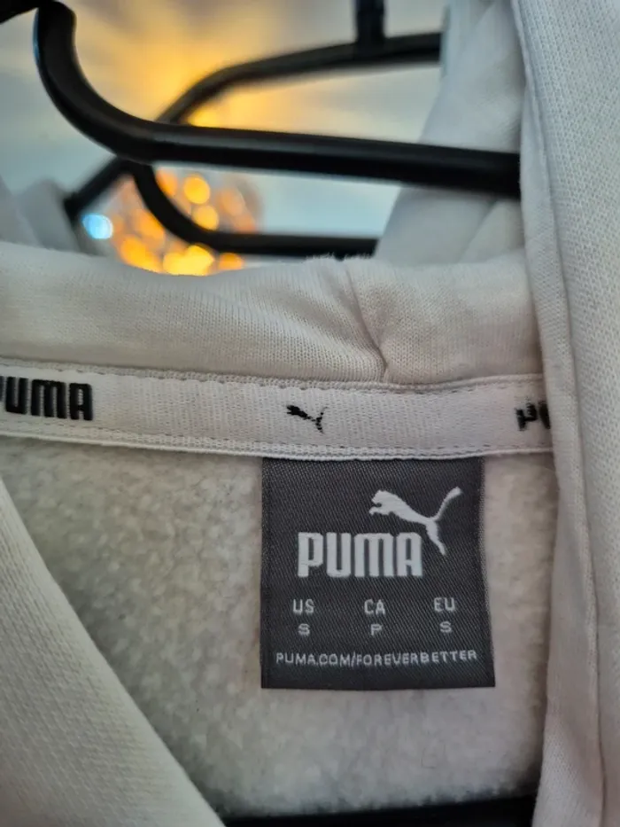 Sweat à capuche blanc Puma - photo numéro 5