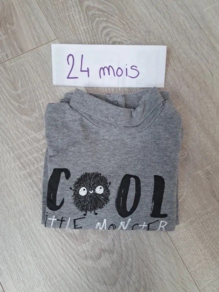 T-shirt manches longues 24 mois - photo numéro 3