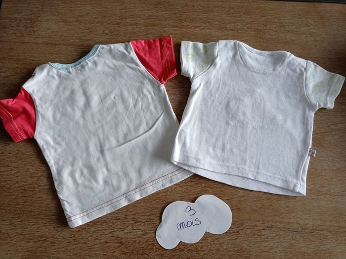 2 Tee-shirts 3 mois - photo numéro 2