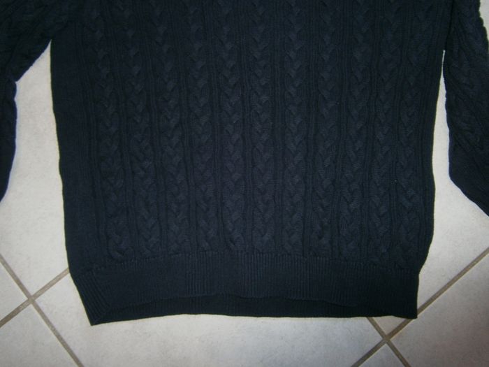 Pull ML torsadé marine H&M Taille 38/M - photo numéro 5
