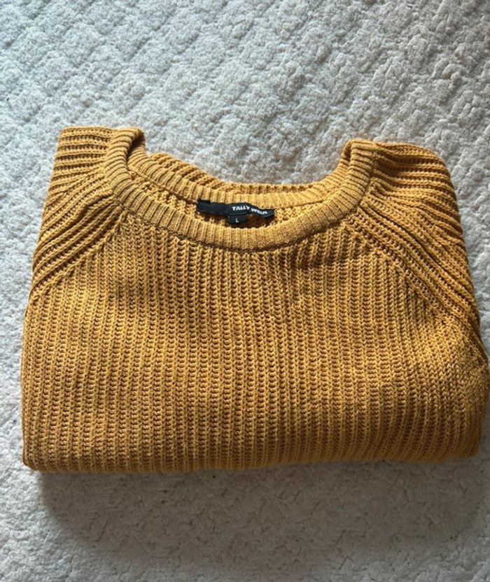 Pull en maille, moutarde, Tally Weijl