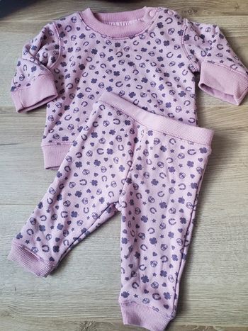 🌴 Ensemble d'hiver pour fille rose taille 3 mois