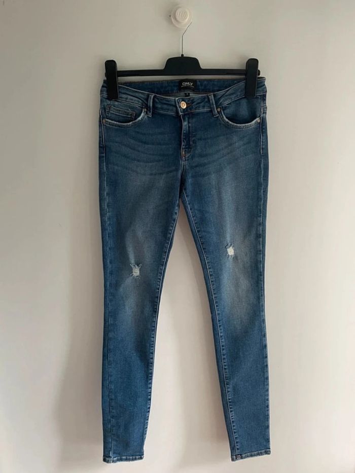 Jean slim bleu déchiré Only