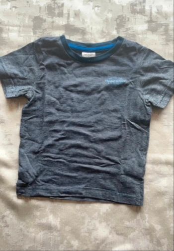 Tee-shirt manches courtes Tape à l’œil 2 ans – Rayé Bleu Marine & Blanc