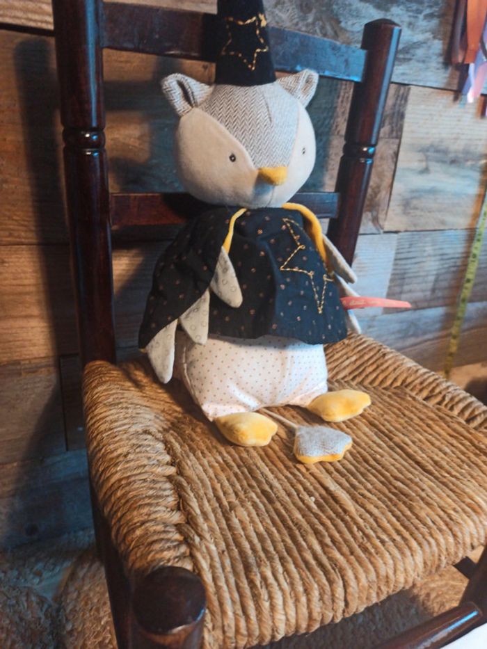 peluche hibou musical moulin roty il était une fois tbr - photo numéro 3