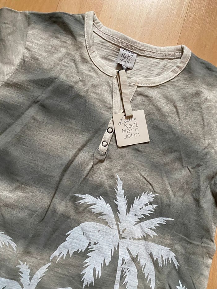 Tee shirt T-shirt Little Karl Marc John  12 ans Neuf - photo numéro 2